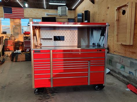 what guage steel is harbor freight industrial tool cabinets|icon tool box harbor freight.